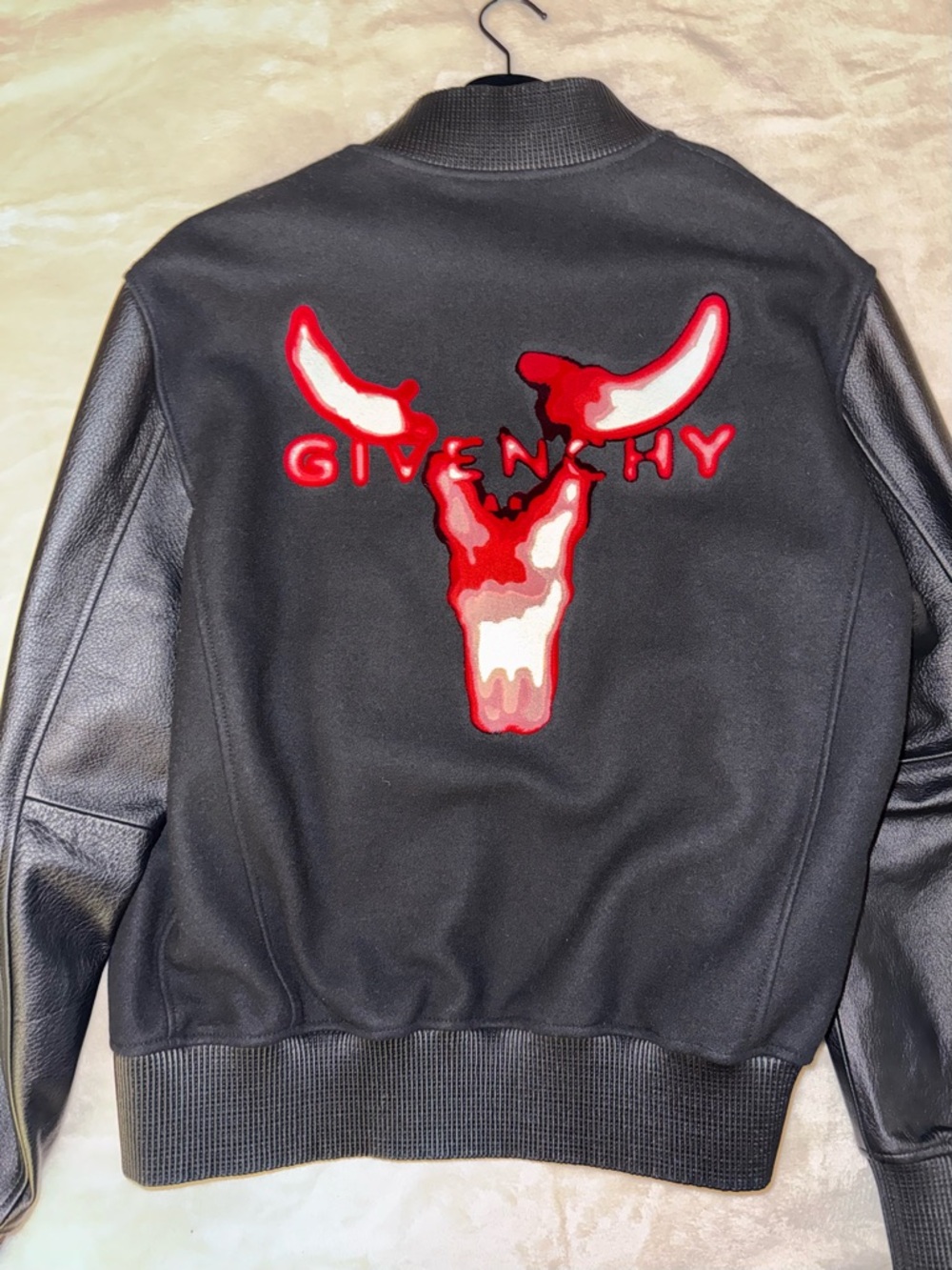 Givenchy Black Bomber Jacket with Ribbed Collar